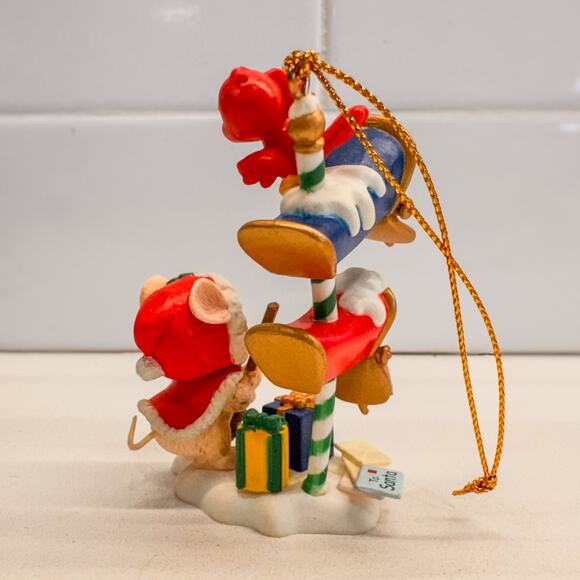 Vintage Mistletoe Magic, Mouse and Mailbox -Letters to Santa, Holiday Ornament - Picture 5 of 10